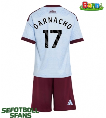 Aston Villa Alejandro Garnacho #17 Tredjeställ Barn 2026-27 Kortärmad (+ Korta byxor)
